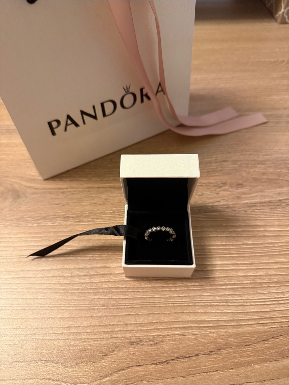 Pandora Silver Sparkling Cubic Zirconia Band